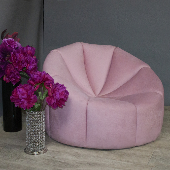 Кресло Velvet Pink Pouf картинка