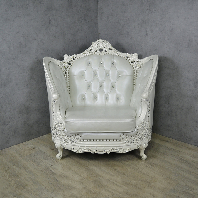 Кресло Royal Collection White фотография