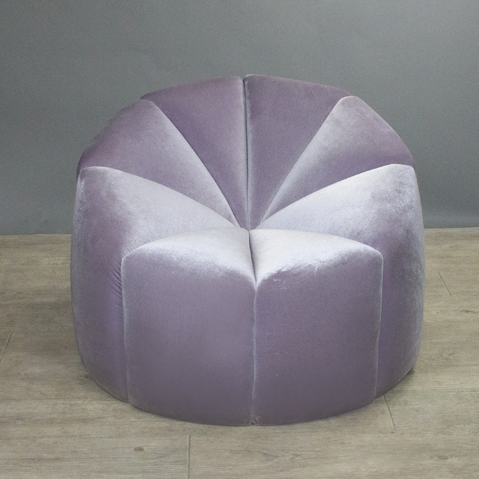 Кресло Velvet Lavender Pouf фотография